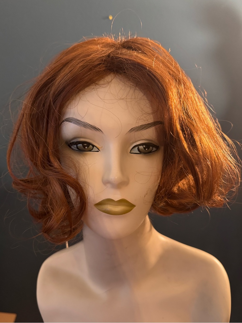 American Eagle Outfitters Short Wavy Copper-Red Women's Wig